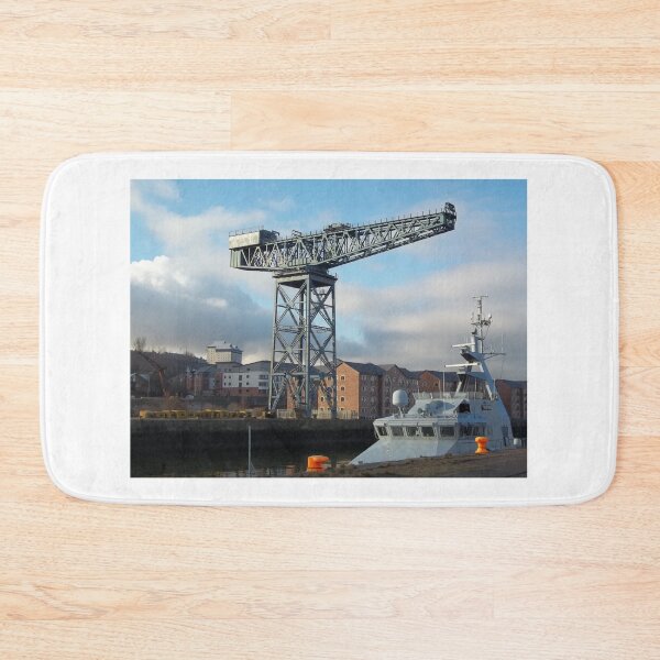 Item preview, James Watt Dock Greenock Inverclyde  with Crane and ship designed and sold by Scottish Photography .