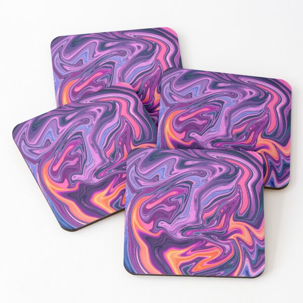 Item preview, psychedelic wave purple pattern  designed and sold by rangrafx.
