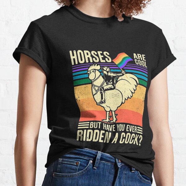Item preview, Horses Are Cool but Have You Ever Ridde a Cock Vintage Retro   designed and sold by jennife332.