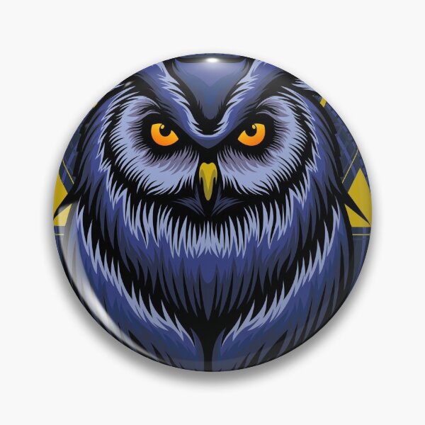 Item preview, Geometric Blue Owl  designed and sold by VibrantGifts.