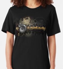 Urban Music Design Slim Fit T-Shirt