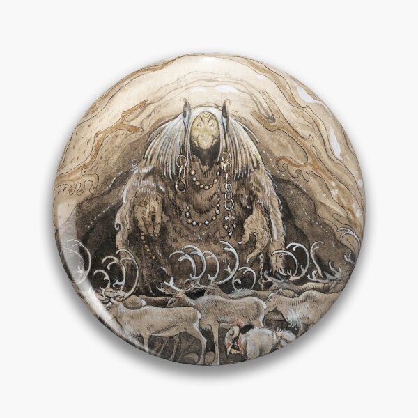 Item preview, Hiding from the  Cave Troll Vintage John Bauer fantasy artwork designed and sold by Vintage Designs +.