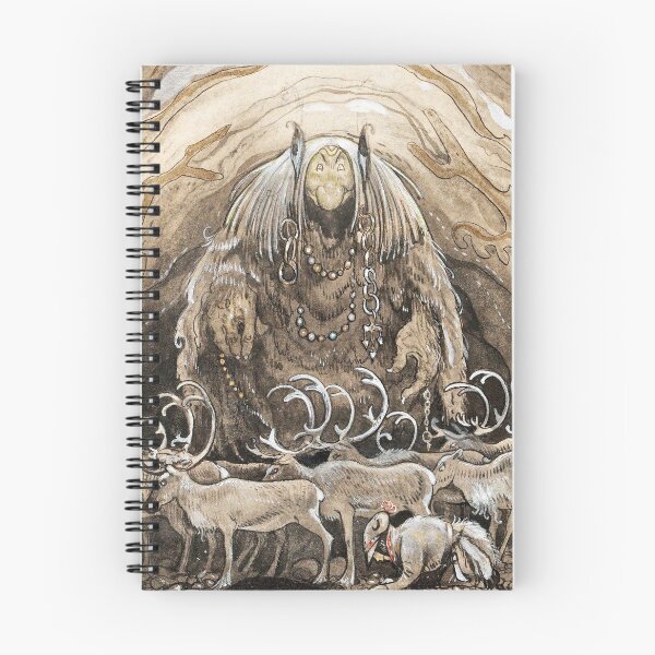 Item preview, Hiding from the  Cave Troll Vintage John Bauer fantasy artwork designed and sold by Vintage Designs +.