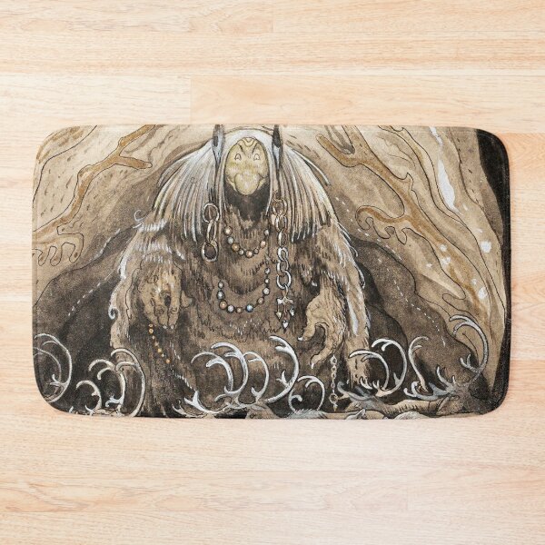 Item preview, Hiding from the  Cave Troll Vintage John Bauer fantasy artwork designed and sold by Vintage Designs +.