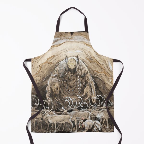 Item preview, Hiding from the Cave Troll Vintage John Bauer fantasy artwork designed and sold by Vintage Designs +.