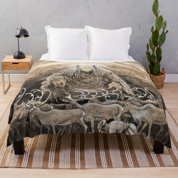 Item preview, Hiding from the  Cave Troll Vintage John Bauer fantasy artwork designed and sold by Vintage Designs +.