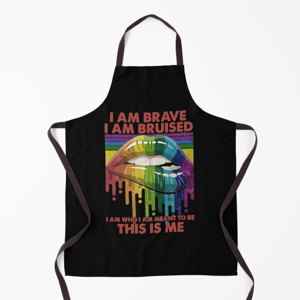 Item preview, I Am Brave I Am Bruised I Am Who I Am Meant to Be This Is Me Lips Lgbt Pride   designed and sold by jennife332.