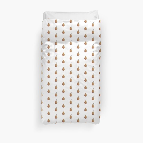 Red Pear illustration Duvet Cover