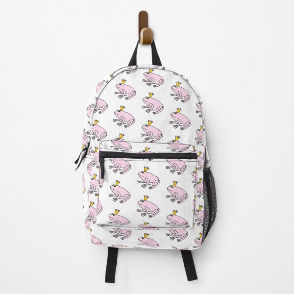 Item preview, Cute Pink Frog Prince Wearing a Crown on a transparent background designed and sold by ellenhenry.