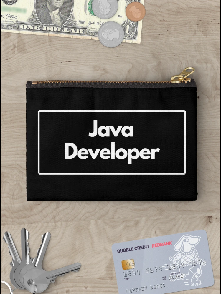 Thumbnail 3 of 4, Zipper Pouch, Java Developer designed and sold by BalfrogClothing.