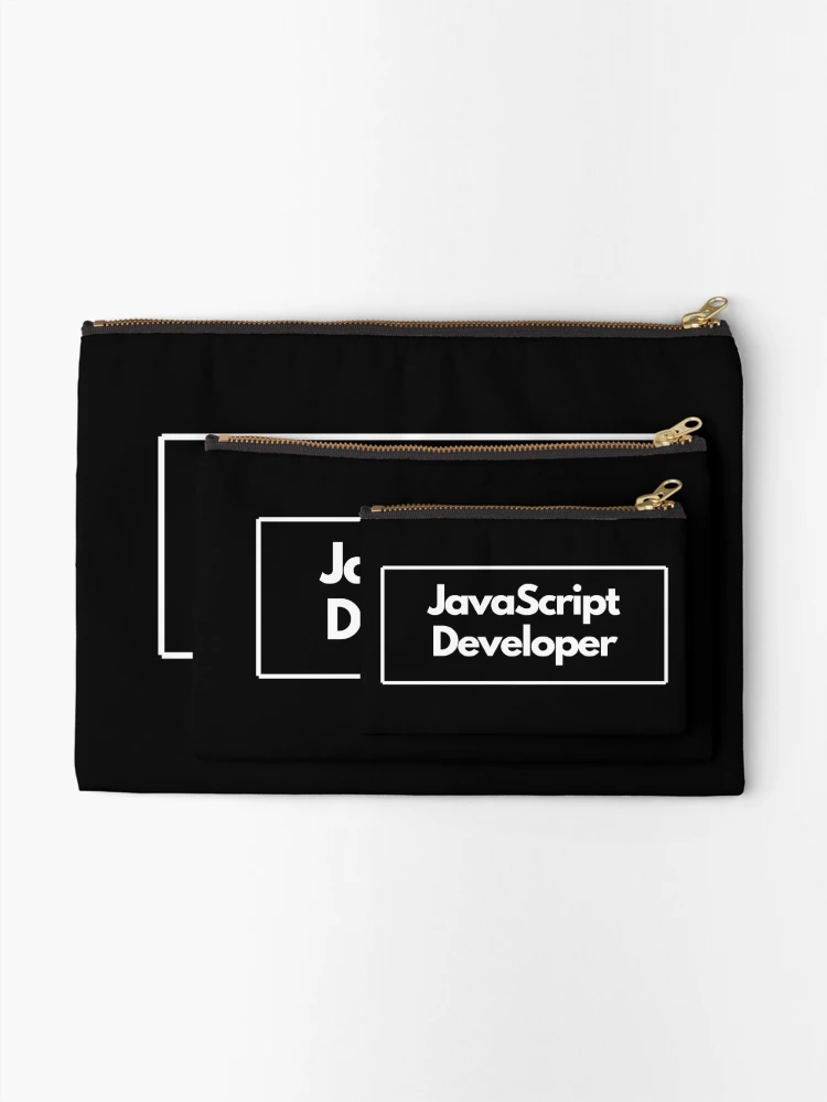 Thumbnail 2 of 4, Zipper Pouch, Javascript Developer designed and sold by BalfrogClothing.