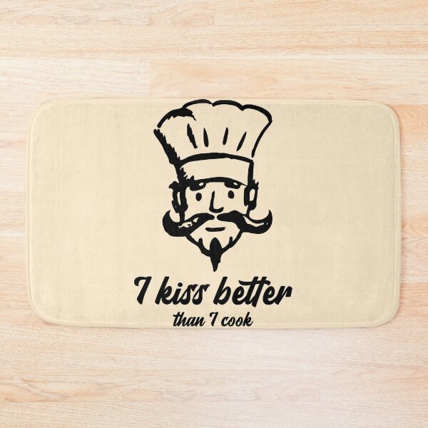 Item preview, Funny Kiss Cooking Chef Meme Cute Mustache Black designed and sold by javes93.