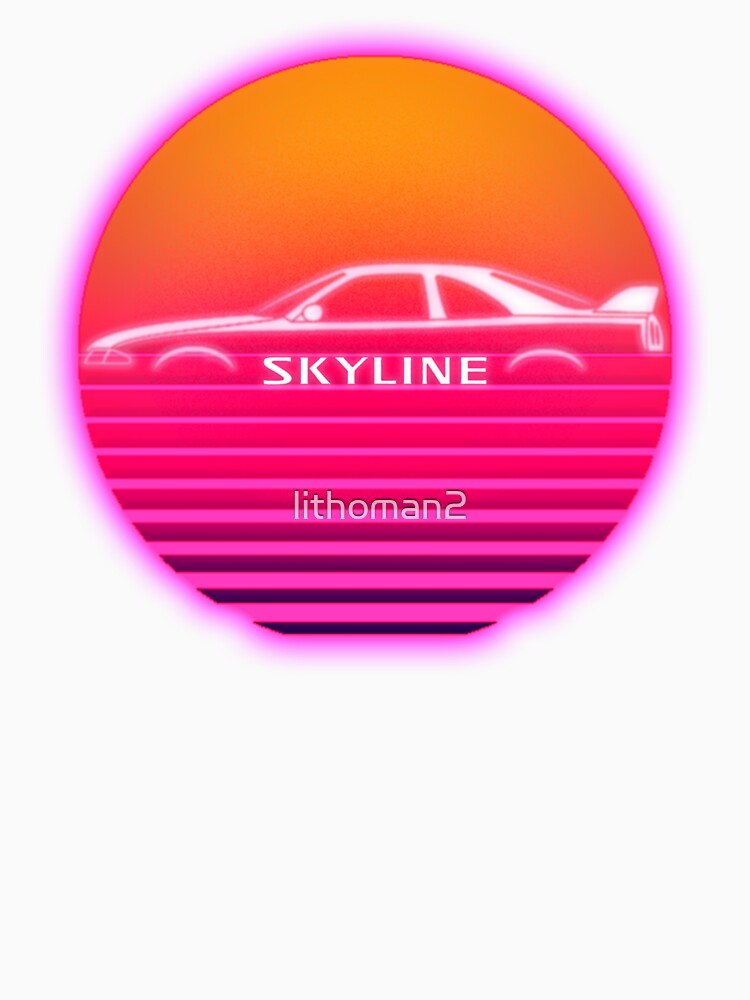 Nissan Skyline R34 Outrun Emblem T Shirt For Sale By Lithoman2