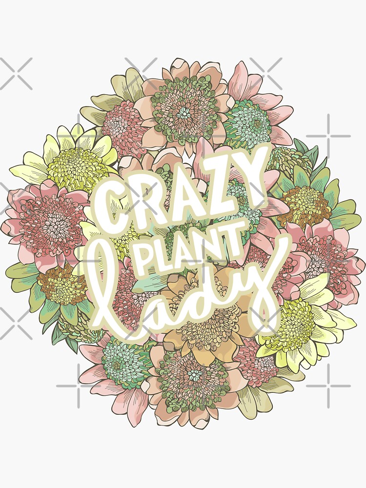 Crazy Plant Lady - Feminine Green and Yellow Colour Palette by sketchbookjo