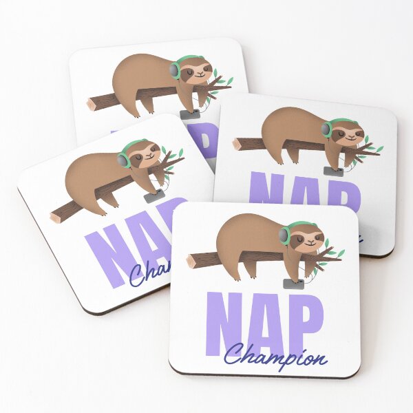 Item preview, NAP Champion - Sloth is sleeping designed and sold by Shirtilike.