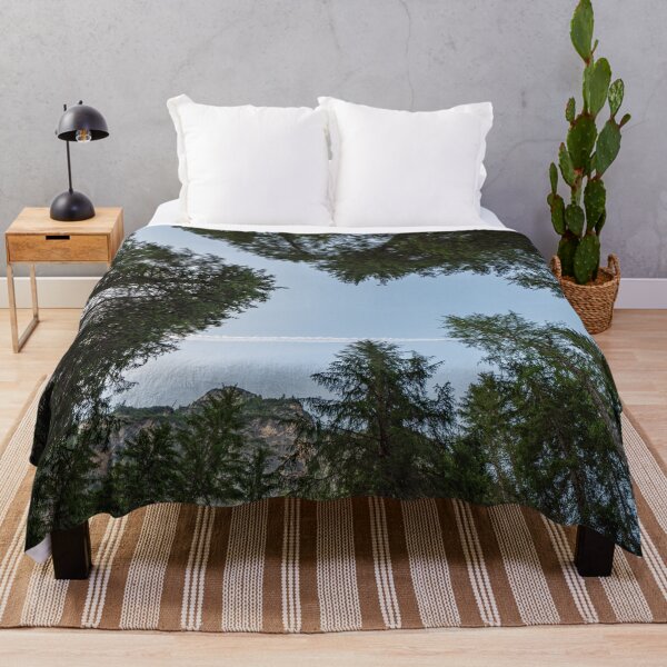 Item preview, Looking upwards you can see a blue sky among the tall trees designed and sold by brambillasimone.