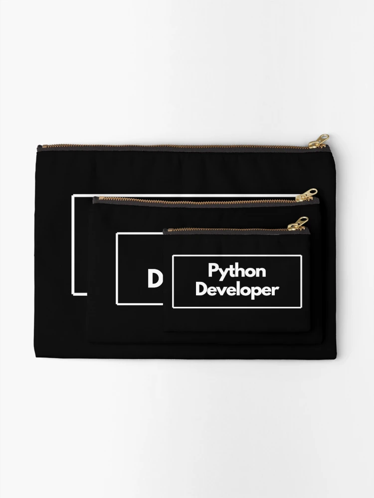 Thumbnail 2 of 4, Zipper Pouch, Python Developer designed and sold by BalfrogClothing.