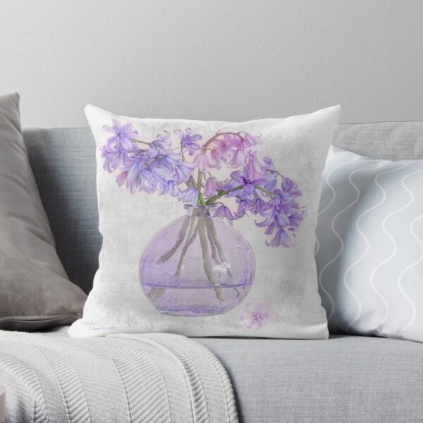 Bluebells Throw Pillow