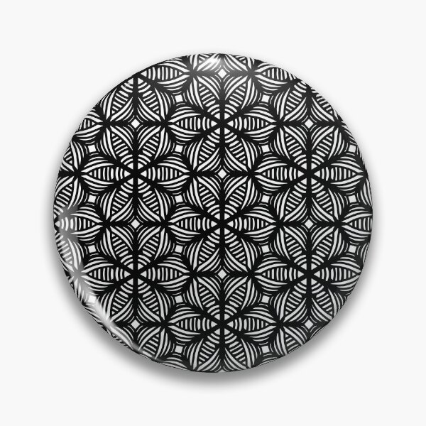 Item preview, Hexa Grid Linear Art Stars Pattern GC-036-01 designed and sold by GraphicCharms.