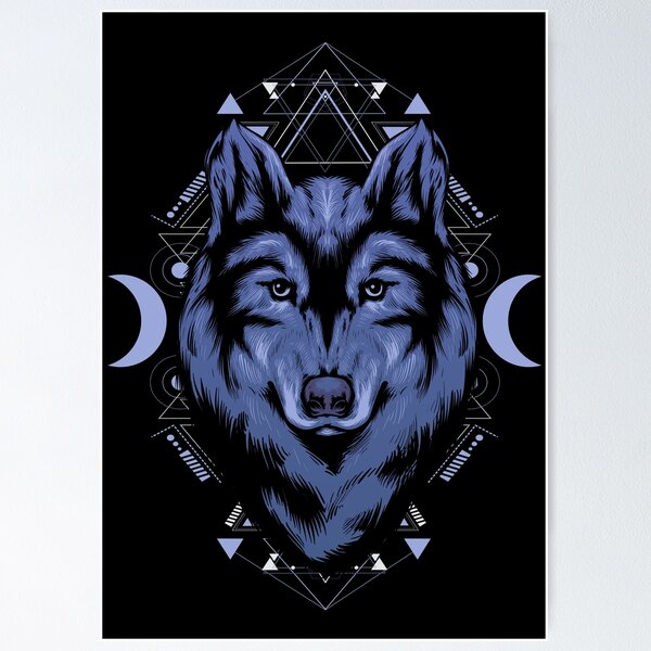 Artikel-Vorschau von  eine weitere coole Ergänzung in Ihrer Sammlung! Dieser blaue Wolf hat ein bescheideneres klassisches Gefühl., designt und verkauft von VibrantGifts.