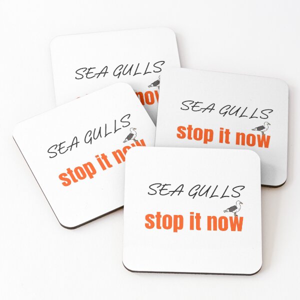 Item preview, seagulls stop it now. sea gulls stop it now.  designed and sold by cathelkav.