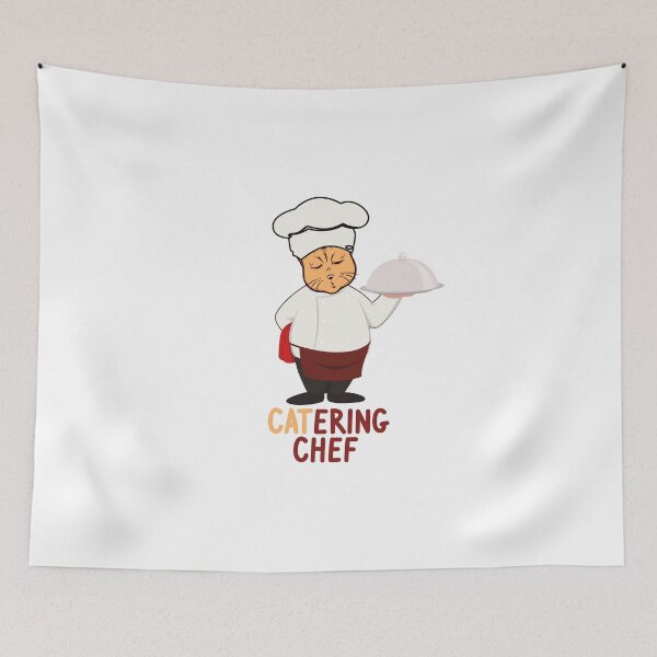 Item preview, Catering Chef cooking Cat designed and sold by lsvds.