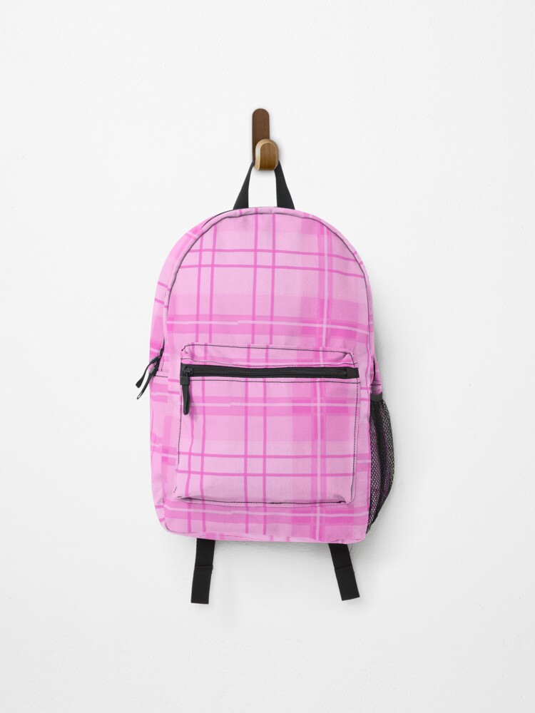 pink plaid Backpack for Sale by Issy Cox Redbubble