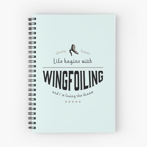Item preview, Life begins with Wingfoiling designed and sold by bluehair.