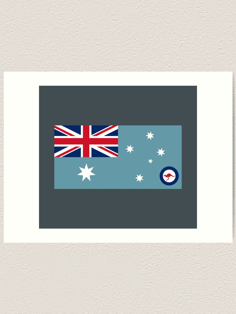 "Royal Australian Air Force Ensign" Art Print by wordwidesymbols