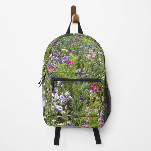 Item preview, Flowers Go Wild in Wimbledon 1 - field of blue, pink, white and green designed and sold by ellenhenry.
