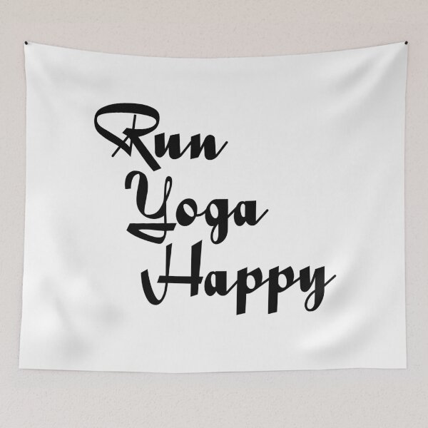 Item preview, Run Happy Yoga designed and sold by PhilHewitt.