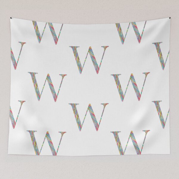 Item preview, ‘W’ Monogram Initials Lettering designed and sold by misterletterman.