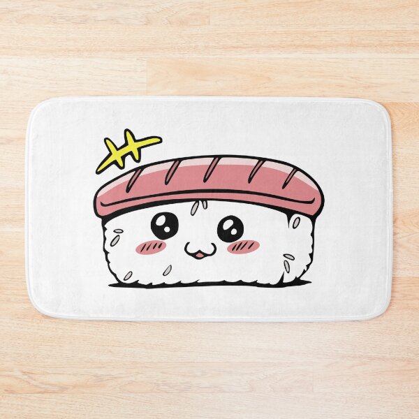 Item preview, Cute prawn Kawaii sushi  designed and sold by asmmdesign.