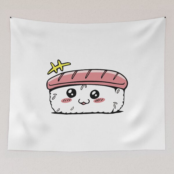Item preview, Cute prawn Kawaii sushi  designed and sold by asmmdesign.