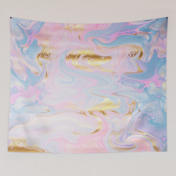 Item preview, Mermaid Faux Marbled Hygge Ocean Landscape designed and sold by MysticMarble.