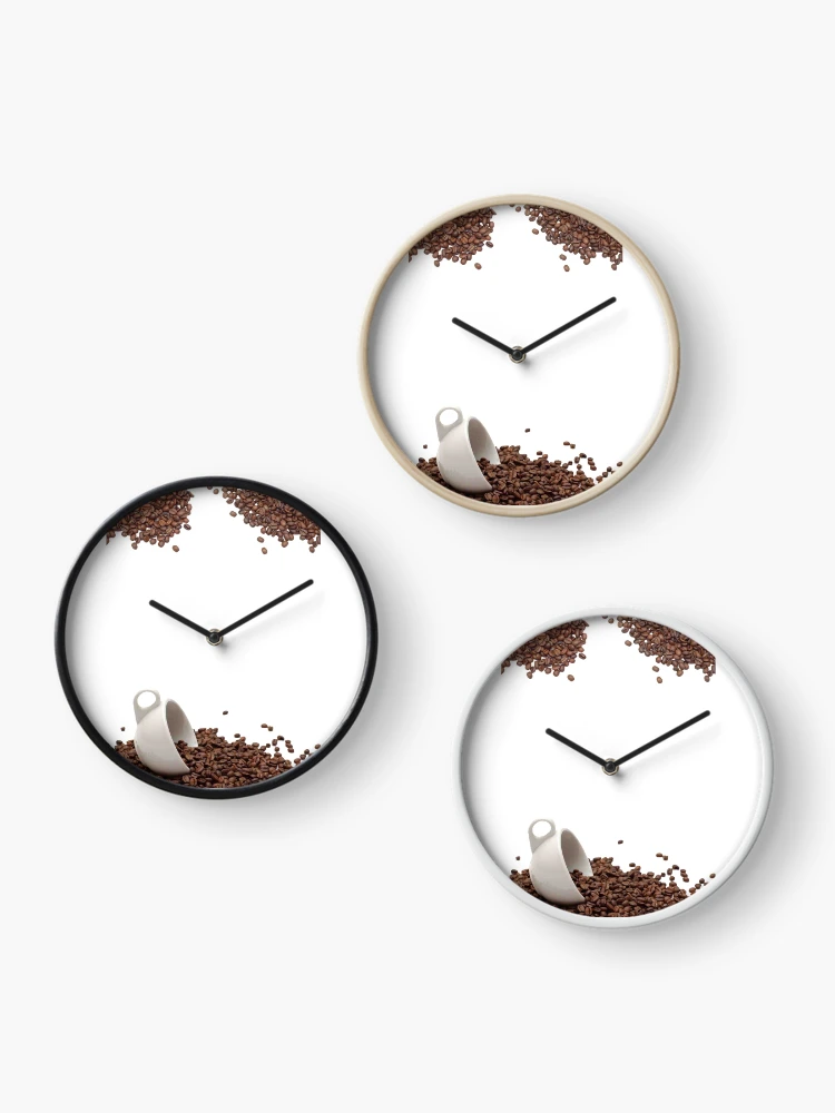 Thumbnail 3 of 4, Clock, Mmmm Coffee designed and sold by Designs By Creation.
