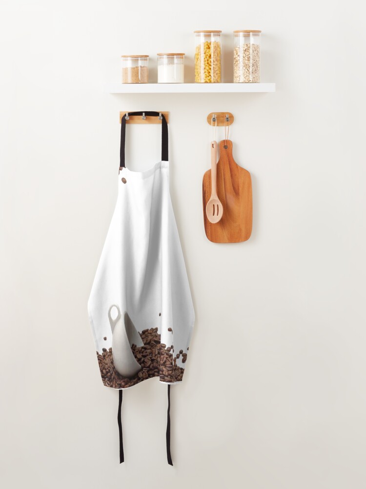 Thumbnail 4 of 6, Apron, Mmmm Coffee designed and sold by audio-sync.