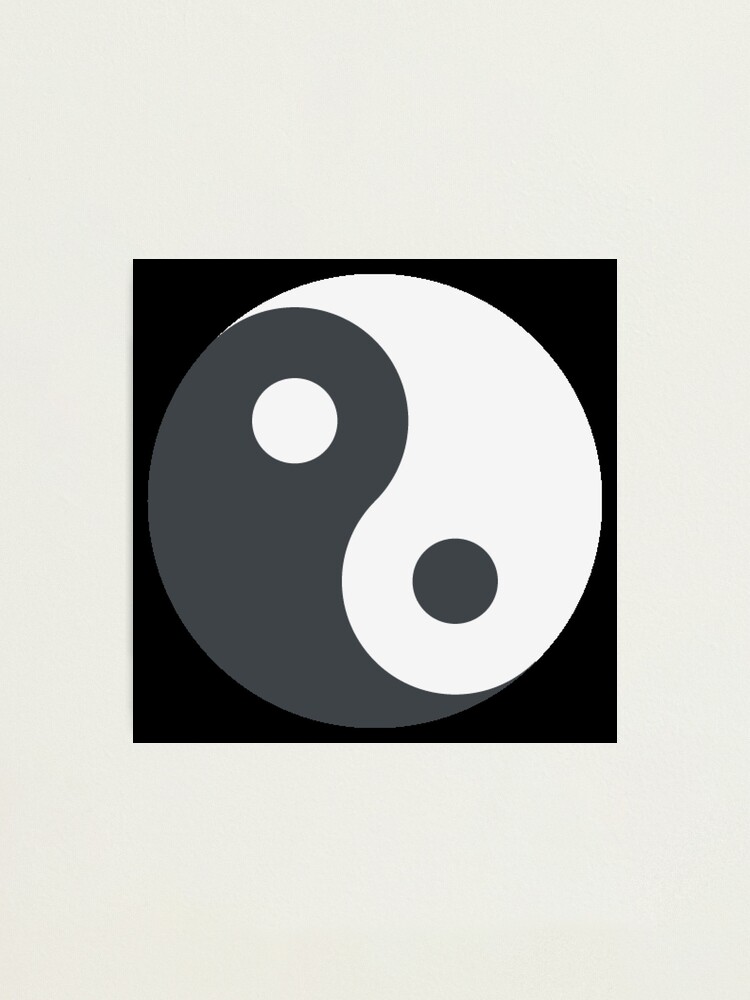 Ordre Emoji Yin Yang et Chaos Impression photo