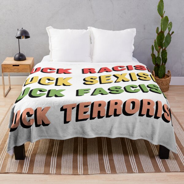 Artikelvorschau, Vintage Fuck Rassismus Fuck Sexismus Fuck Faschismus Fuck Terrorismus entworfen und verkauft von merchzy.