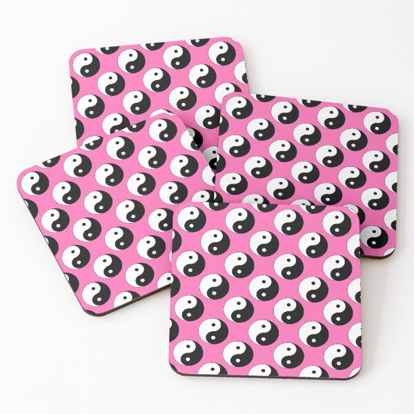 Item preview, Yin And Yang Repeating Pattern (Hot Pink Background) designed and sold by Pendy777.