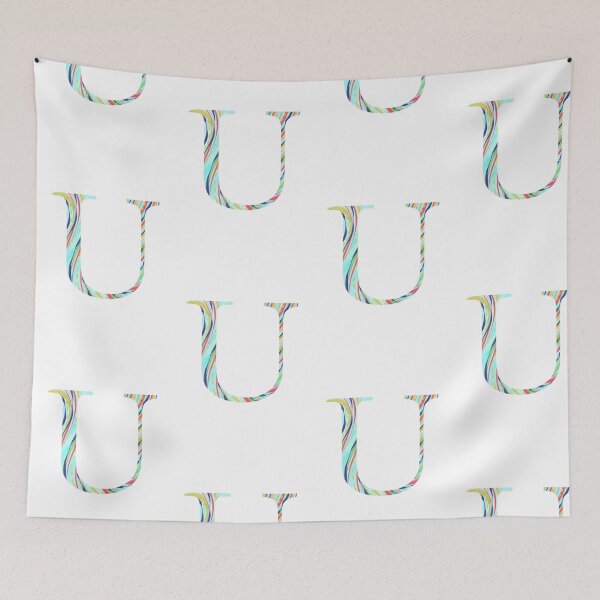 Item preview, ‘U’ Monogram Initials Lettering designed and sold by misterletterman.