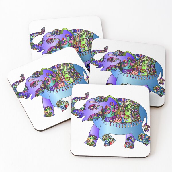 Item preview, Prismatic Playful Elephant designed and sold by greengoodnich.