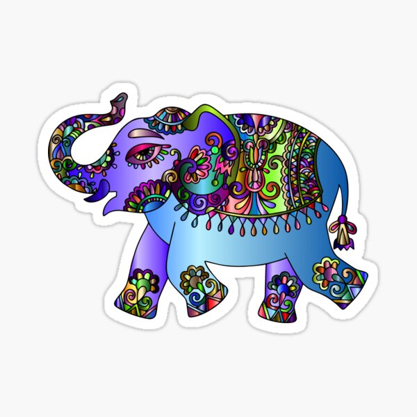 Item preview, Prismatic Playful Elephant designed and sold by greengoodnich.