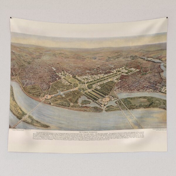 Item preview, Vintage Map of Washington DC (1915) designed and sold by BravuraMedia.