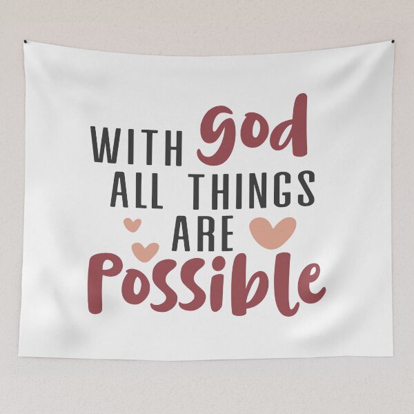 Item preview, With god all things are possible designed and sold by shirtart shop.