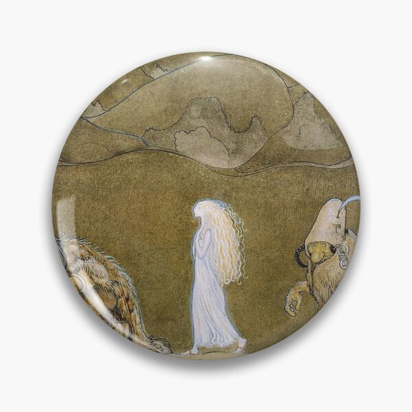 Artikelvorschau, Trolls and goblins with the fairy princess - the magic key Vintage John Bauer fantasy artwork entworfen und verkauft von Vintage Designs +.