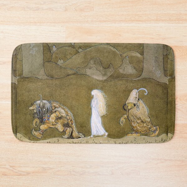Artikelvorschau, Trolls and goblins with the fairy princess - the magic key Vintage John Bauer fantasy artwork entworfen und verkauft von Vintage Designs +.