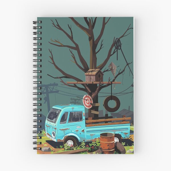 Item preview, Old Tree House with Vintage Wrecked Car Graphic Art designed and sold by farhanhafeez.