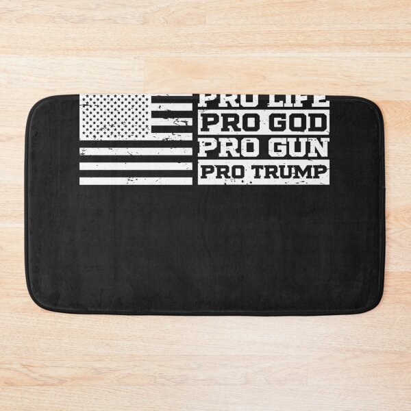 Item preview, Pro Life Pro God Pro Gun Pro Trump American Flag designed and sold by Anumber1.