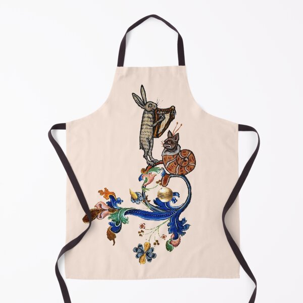 Item preview, WEIRD MEDIEVAL BESTIARY MAKING MUSIC Harp Playing Hare And Snail Cat by Bulgan Lumini designed and sold by BulganLumini.